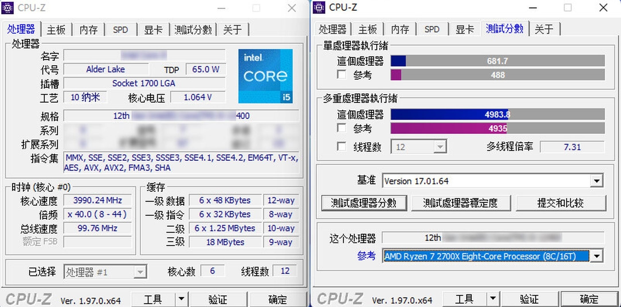 5 процессор тест. Core i5 12400f CPU Z. Core i5-12400f в бенчмарке CPU-Z. CPU Z Intel Core i5 10400f. Процессор в CPU Z i5 11400f.