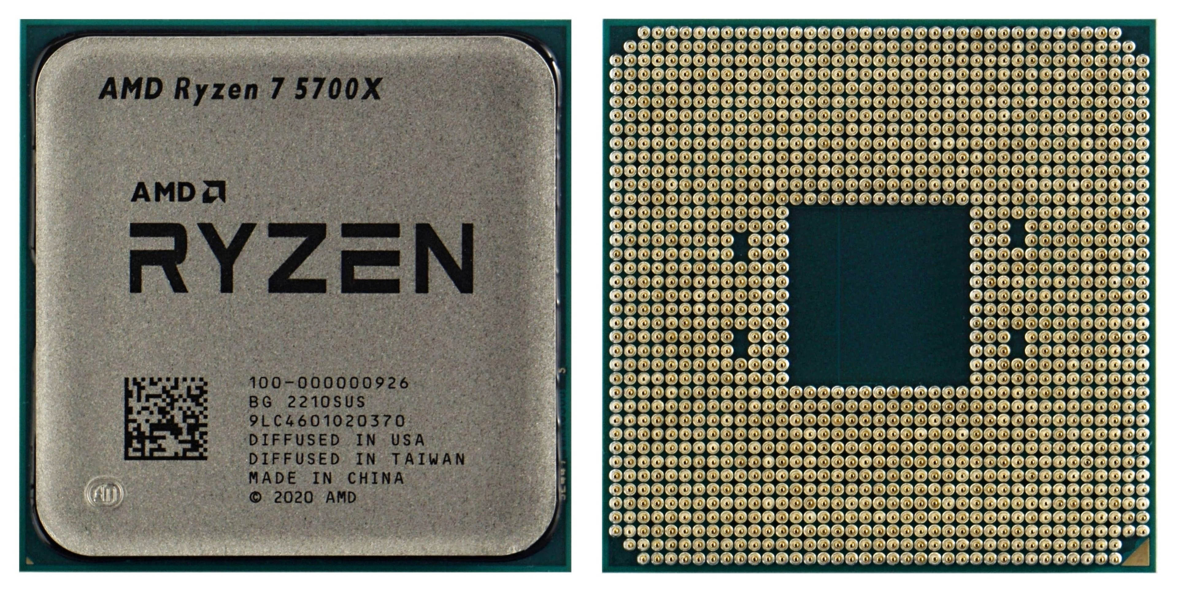 thumbnail image 2 of AMD Ryzen 7 5700X Desktop Processor – 8-Core, 3.4GHz, Socket AM4, Open Box 2 of 4