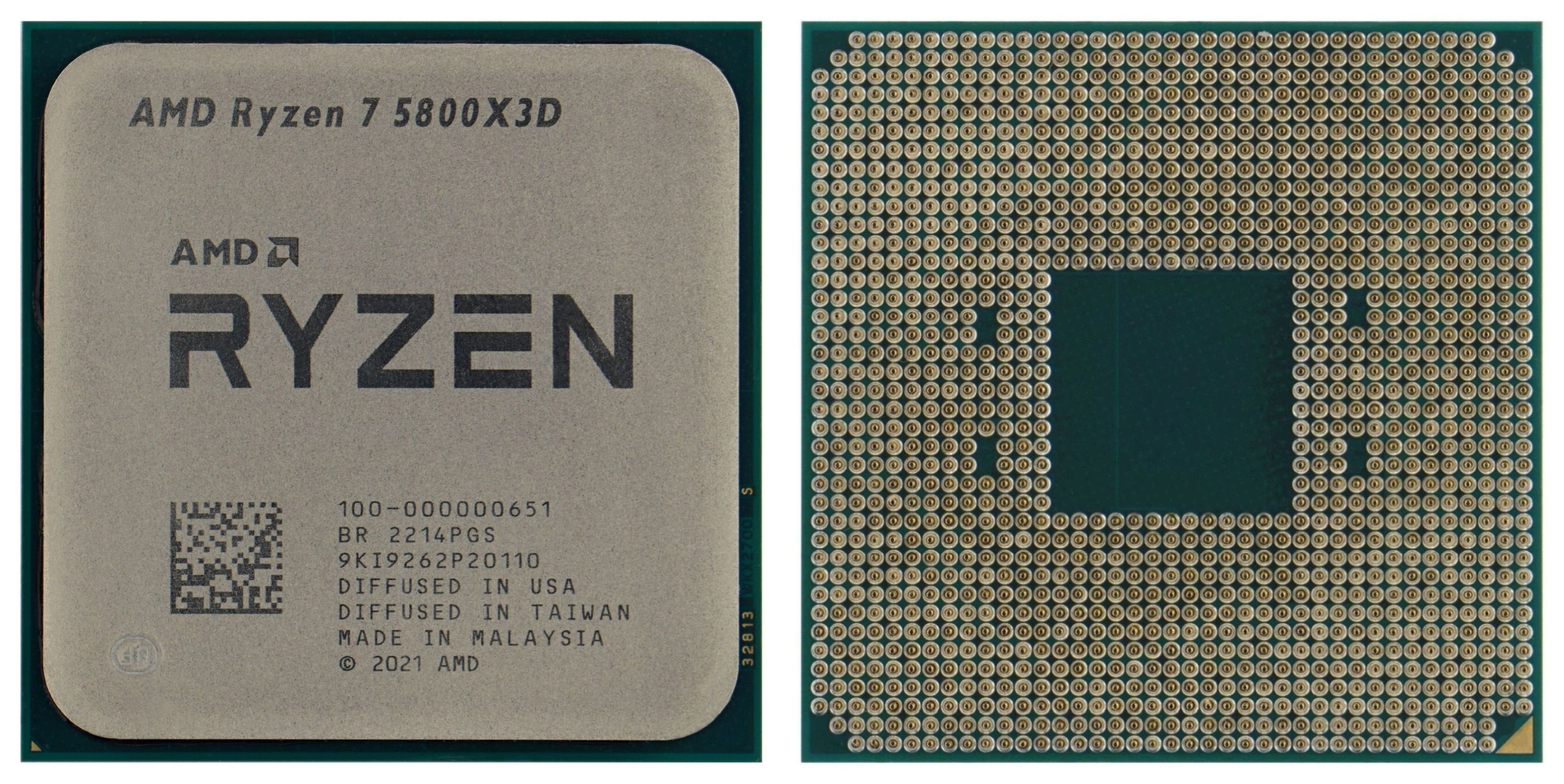 AMD RYZRN 7 5800X 3D AM4 SOCKET DESKTOP PROCESSOR [8 Core / 16 Thread] with  96MB L3 Cache