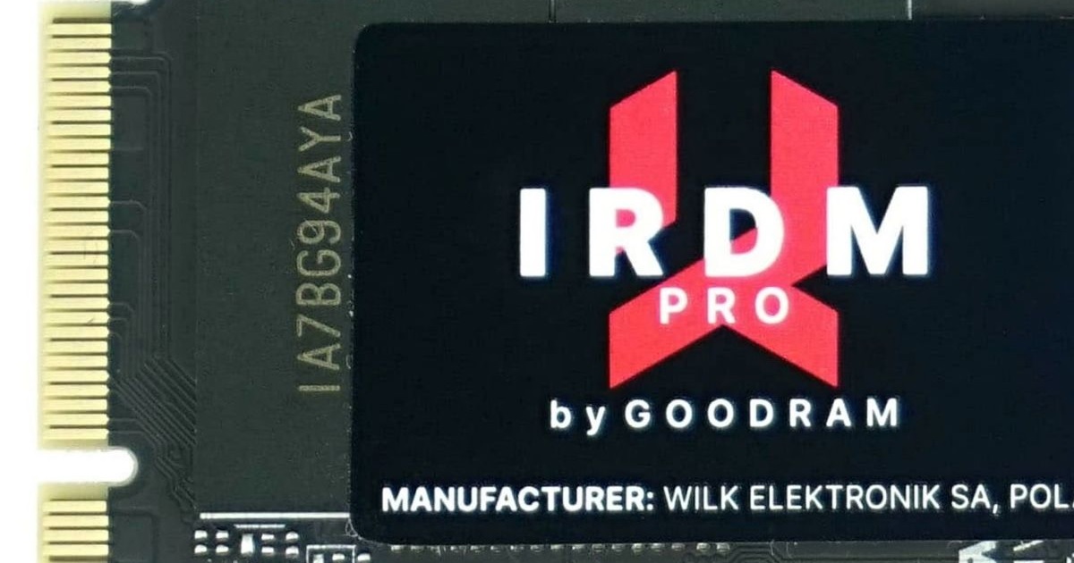 GoodRAM IRDM Pro M.2 (2 TB): SSD sľubujúce špičkový výkon - HWCooling.net