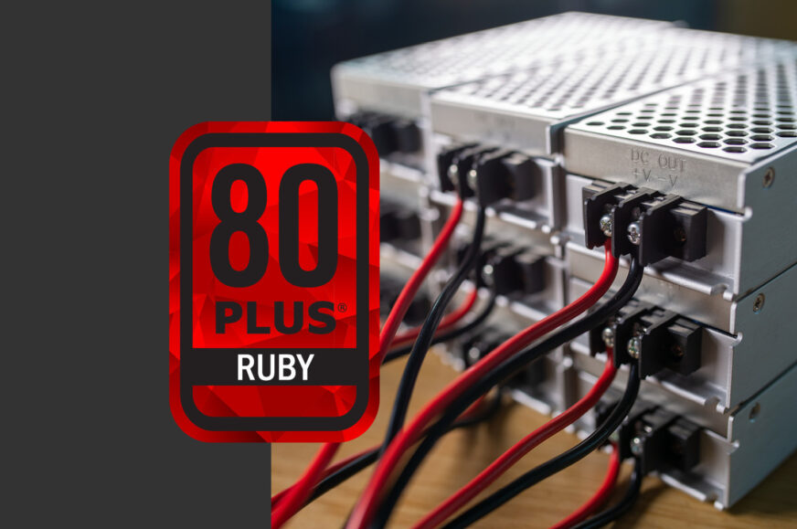 Známka energetické efektivity zdroje 80 Plus Ruby (Autor: CleaResult)