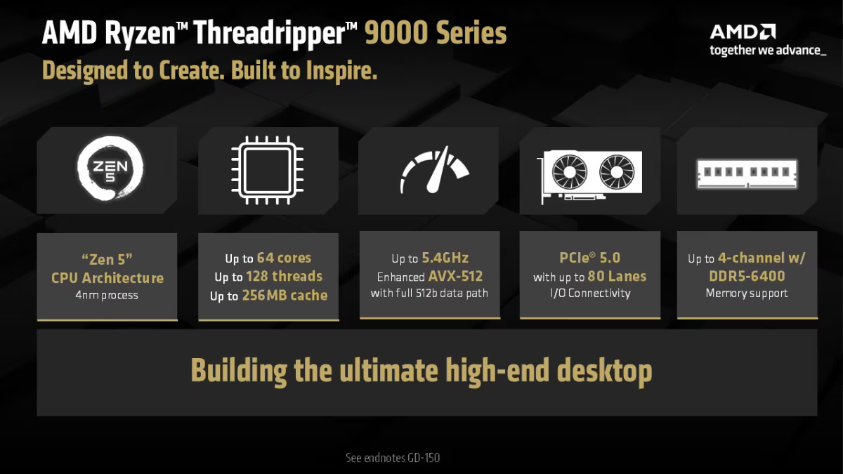 Procesory AMD Ryzen Threadripper 9000X (Autor: AMD)