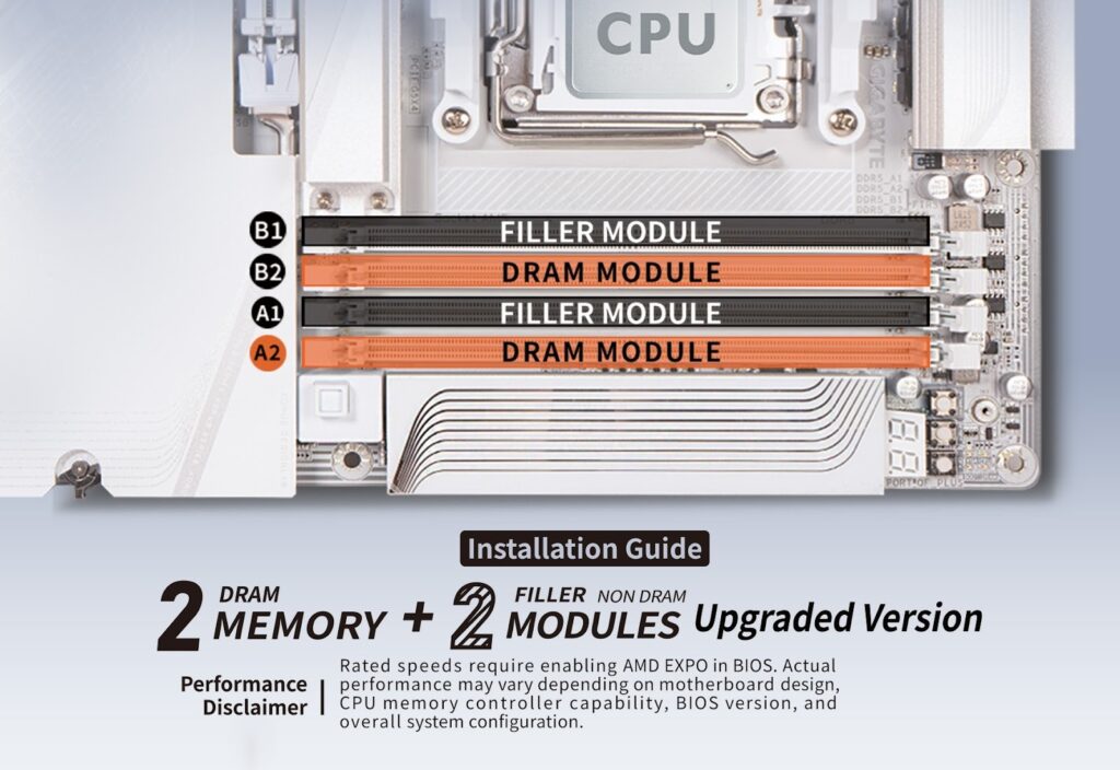 Sady pamětí DDR5 V-Color Manta s fake dekorativními moduly