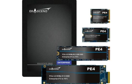 SSD Exascend PE4 v různém provedení