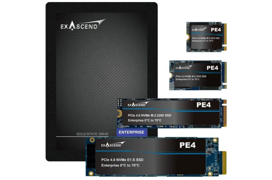 SSD Exascend PE4 v různém provedení