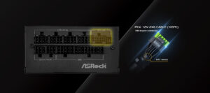 Ochrana proti selhání a přehřátí konektorů 12V-2x6 na zdroji ASRock PG1000-PSF (Zdroj: ASRock)