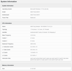Vzorek APU Medusa s architekturou Zen 6 v Geekbench