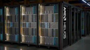 Rack AMD Helios s procesory Epyc 9006 a GPU Instinct MI455X