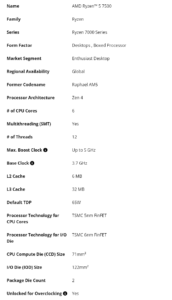 AMD Ryzen 5 7500
